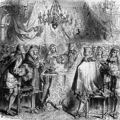 ऐक्स द चैपल का इलाज करें। 2 मई 1668 को फ्रांस और स्पेन के बीच हस्ताक्षरित, उन्होंने हस्तांतरण के युद्ध को समाप्त कर दिया और फ़्लैंडर्स को फ्रांस को दे दिया। 1866 से उत्कीर्णन। द्वारा अज्ञात कलाकार