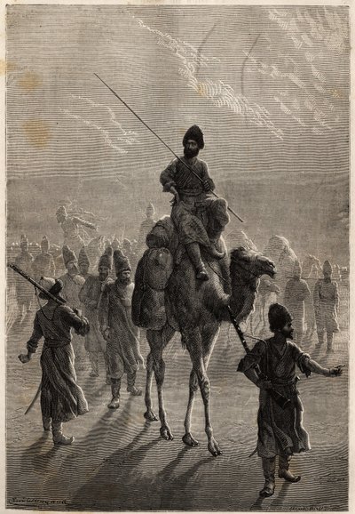 तुर्की के कैदियों को तेहरान ले जाया गया ताकि वे अपनी रंजिश का व्यापार कर सकें या अन्य कैदियों के खिलाफ आदान-प्रदान कर सकें। "ले टूर डू मो" में 1860 और 1861 के बीच हेनरी डी ब्लॉक्वेविल की कहानी "14 मोइस डे कैप्टिविट चेज़ लेस टर्कोमन्स" क द्वारा अज्ञात कलाकार