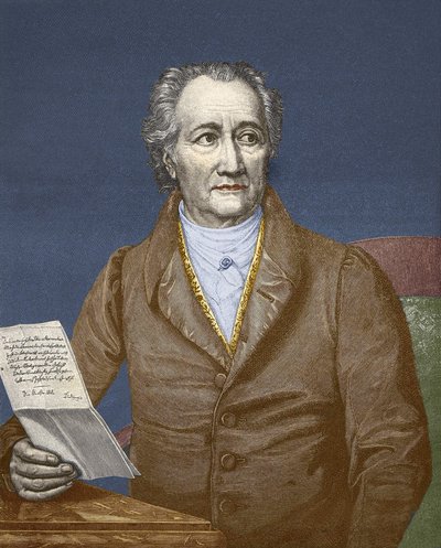 वोल्फगैंग गोएथे (1749-1832)। द्वारा अज्ञात कलाकार