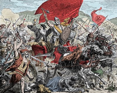 लड़ाई में ज़िस्का - हुसियों के खिलाफ धर्मयुद्ध (1420-1434): धर्मयुद्ध के खिलाफ लड़ाई में जान जिस्का (1370-1424) - द्वारा अज्ञात कलाकार