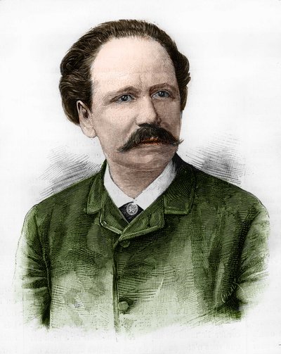 जूल्स मैसेनेट (1842-1912), फ्रांसीसी संगीतकार का चित्र। द्वारा अज्ञात कलाकार
