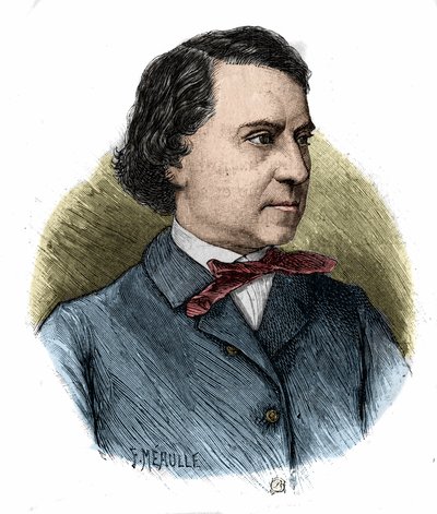 लुई ब्लैंक, फ्रांसीसी राजनीतिज्ञ और इतिहासकार (1811-1882) का चित्र। द्वारा अज्ञात कलाकार