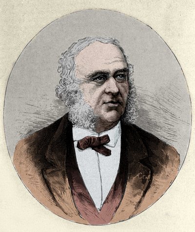 पॉल ब्रोका (1824-1880), फ्रांसीसी सर्जन और मानवविज्ञानी का चित्र। द्वारा अज्ञात कलाकार