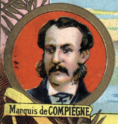 Marquis de Compiegne (लुई यूजीन हेनरी ड्यूपॉन्ट) का चित्र, फ्रांसीसी यात्री 1846-1877। द्वारा अज्ञात कलाकार