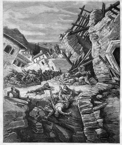 1881 Chios भूकंप - ग्रीस - Chios में भूकंप द्वारा अज्ञात कलाकार