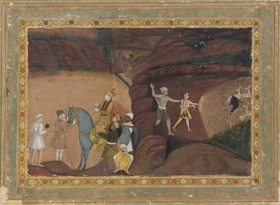 रात में एक हिरण का शिकार द्वारा अज्ञात कलाकार