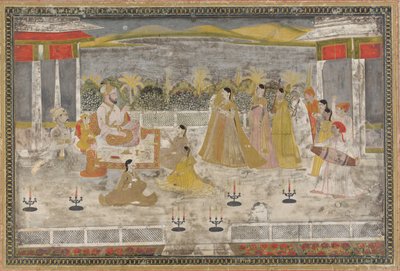 एक महल का दृश्य द्वारा अज्ञात कलाकार