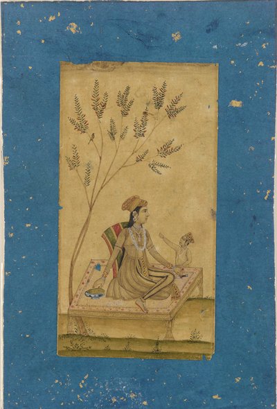 एक राजकुमारी और एक बच्चा द्वारा अज्ञात कलाकार