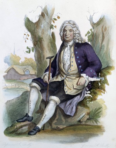 एलेन रेने लेसेज (एलेन-रेने ले सेज) (1668-1747) - एड में। मेनेचेट, "" द फ्रेंच प्लूटार्क"" द्वारा अज्ञात कलाकार