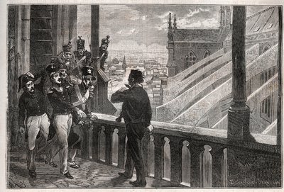 लुइस-फिलिप I पर हमले - 4 जनवरी को नॉट्रे-डेम (साजिश) के टावरों की साजिश द्वारा अज्ञात कलाकार