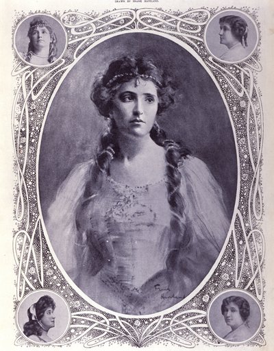 ऑस्ट्रेलियाई गायक नेल्ली (नेली) मेल्बा (1861-1931), 19वीं सदी के उत्तरार्ध का जल रंग द्वारा अज्ञात कलाकार