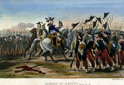 मिस्र का अभियान (अभियान) (1798-1801): मिस्र में जनरल जीन बैप्टिस्ट क्लेबर (1753-1800)। अगस्त 1799 में नेपोलियन बोनापार्ट ने उन्हें सेना का कमांड-इन-चीफ छोड़ दिया। द्वारा अज्ञात कलाकार