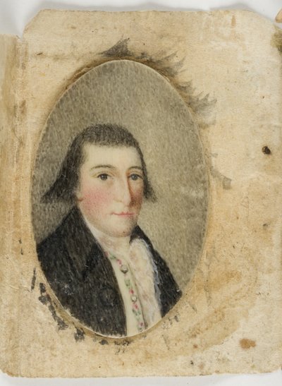 डेविड लियोनार्ड बार्न्स, c.1789 (हाथीदांत पर जल रंग) द्वारा अज्ञात कलाकार