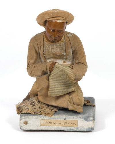 'दिर्ज़ी, या दर्जी', टेराकोटा मूर्ति, भारत, c.1880 (प्रतिमा) द्वारा अज्ञात कलाकार