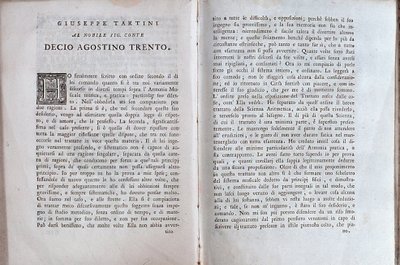 Giuseppe Tartin द्वारा संगीत संधि का दोहरा पृष्ठ द्वारा अज्ञात कलाकार
