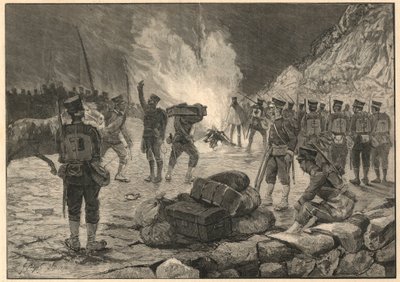 पहला चीन-जापानी युद्ध - जापानी चीन युद्ध, 1894 में चेमुलपो (कोरिया में इंचोन) पर उतर - 1894 का उत्कीर्णन द्वारा अज्ञात कलाकार