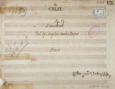 मिथ्रिडेट का पहला पृष्ठ, पोंट के राजा, मोजार्ट द्वारा ओपेरा (1770) द्वारा अज्ञात कलाकार