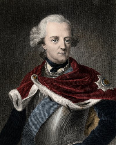प्रशिया के फ्रेडरिक द्वितीय (1712-1786) - फ्रेडरिक द्वितीय फ्रेडरिक द ग्रेट 1712-1786 - उत्कीर्णन - 19 वीं शताब्दी द्वारा अज्ञात कलाकार