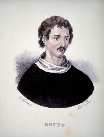 जिओर्डानो ब्रूनो (1548 - 1600), इतालवी दार्शनिक द्वारा अज्ञात कलाकार