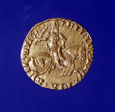 फ़िलिपो मारिया विस्कॉन्टी के पुतले के साथ सोने का सिक्का (1392-1447)। द्वारा अज्ञात कलाकार