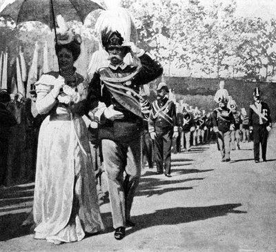 हम्बर्ट I (1844-1900), 1878 से 1900 तक इटली के राजा और सेवॉय जीन की मार्गरीटा (मार्गेरिटा डि सावोइया) द्वारा अज्ञात कलाकार