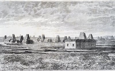 तेल के कुएं, बाकू, काकेशस (नोबेल) द्वारा अज्ञात कलाकार