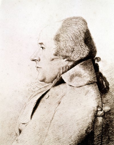 एडमिरल विलियम ब्लिग (1754 - 1817), नाविक और खोजकर्ता का पोर्ट्रेट, उन्होंने बाउंटी द्वीपों की खोज की। द्वारा अज्ञात कलाकार