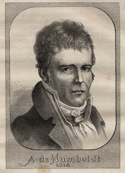 अलेक्जेंडर वॉन हंबोल्ट (1769-1859) का पोर्ट्रेट - "18 वीं शताब्दी के महान नाविक" से लिया गया चित्रण द्वारा अज्ञात कलाकार