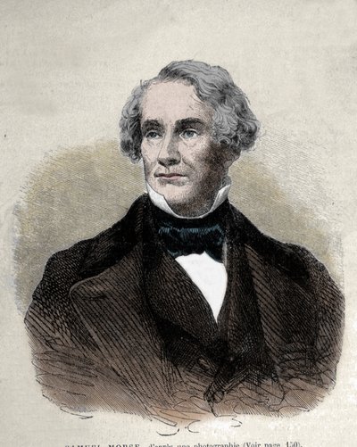 अमेरिकी आविष्कारक सैमुअल फिनले ब्रीज़ मोर्स (1791-1872) का पोर्ट्रेट। द्वारा अज्ञात कलाकार