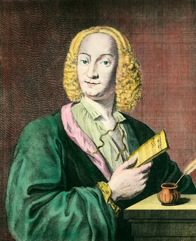 एंटोनियो विवाल्डी (1678-1741), इतालवी संगीतकार का पोर्ट्रेट। 18 वीं शताब्दी की नक्काशी। निजि संग्रह द्वारा अज्ञात कलाकार