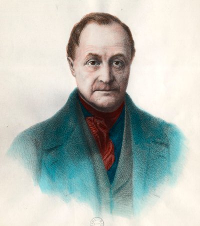 अगस्टे कॉम्टे का पोर्ट्रेट (1798 - 1857), फ्रांसीसी दार्शनिक। 19वीं सदी की नक्काशी। निजी संग्रह। द्वारा अज्ञात कलाकार