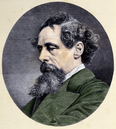 चार्ल्स डिकेंस का पोर्ट्रेट (1812-1870), अंग्रेजी लेखक। द्वारा अज्ञात कलाकार