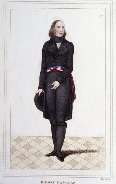 फ्रांकोइस एंटोनी का पोर्ट्रेट, काउंट ऑफ़ बोइसी डी'एंग्लस (1756 - 1826), फ्रांसीसी राजनीतिज्ञ द्वारा अज्ञात कलाकार