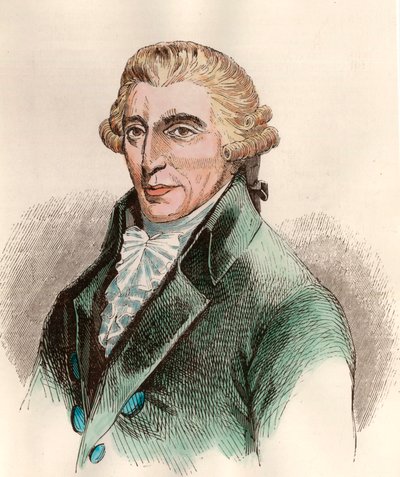 ऑस्ट्रियाई संगीतकार फ्रांज जोसेफ हेडन (1732 - 1809) का पोर्ट्रेट। 18 वीं शताब्दी की नक्काशी। निजि संग्रह। द्वारा अज्ञात कलाकार