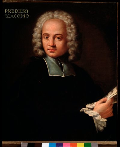 जियाकोमो प्रेडिएरी का पोर्ट्रेट (1655-1743 / 53) इतालवी ऑर्गेनिस्ट और कॉर्नेटिस्ट बेनामी पेंटिंग। लगभग 1700. बोलोग्ना, सिविक संग्रहालय संग्रहालय द्वारा अज्ञात कलाकार