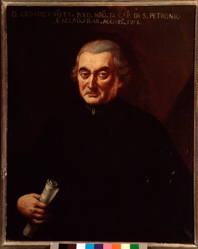 Giuseppe Maria Caretti (1690-1774) इतालवी संगीतकार बेनामी पेंटिंग का पोर्ट्रेट। 18 वीं सदी। बोलोग्ना, सिविक संग्रहालय संग्रहालय द्वारा अज्ञात कलाकार