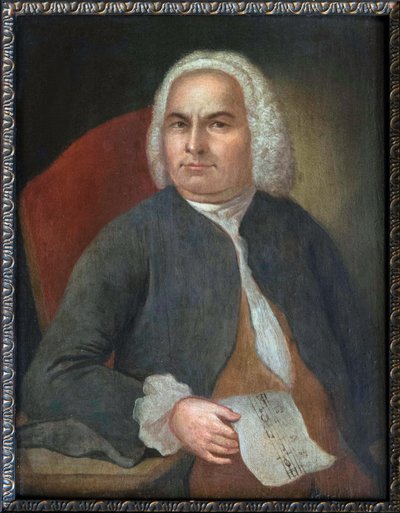 जोहान सेबेस्टियन बाख का पोर्ट्रेट - जोहान इमानुएल गोएबेल (1720-1759)। कैनवास पर तेल, १७५४ से पहले। Bachhaus Eisenach द्वारा अज्ञात कलाकार