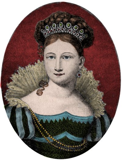 सक्सोनी-गोथा-अलटेनबर्ग (सक्सोनी गोथा अल्टेनबर्ग) (1800-1831) की राजकुमारी लुईस (लुईस) का पोर्ट्रेट। 19वीं सदी की नक्काशी द्वारा अज्ञात कलाकार