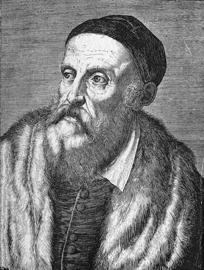 टिज़ियानो वेसेलियो (द टिटियन) का पोर्ट्रेट (1490 - 1576) द्वारा अज्ञात कलाकार