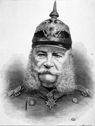 विलियम फ्रेडरिक लुडविग प्रथम, प्रशिया के राजा और जर्मनी के सम्राट (1797-1888) का पोर्ट्रेट। द्वारा अज्ञात कलाकार