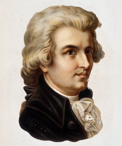 वोल्फगैंग एमॅड्यूस मोजार्ट का पोर्ट्रेट (1756-1791) द्वारा अज्ञात कलाकार