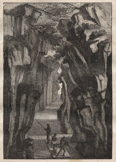 अमेज़ॅन की मान्यता (1743-1744) चार्ल्स मैरी डे ला कोंडामाइन (1701-1774) द्वारा: पोंगो डी मानसेरिचे (पेरू) रियो मारानन का कण्ठ जो अमेज़ॅन नदी बनाने के लिए रियो उकायाली में शामिल होता है - चित्रण "द ग्रेट मेरिनर्स" से लिया गया है १८वीं सदी के" द्वारा अज्ञात कलाकार