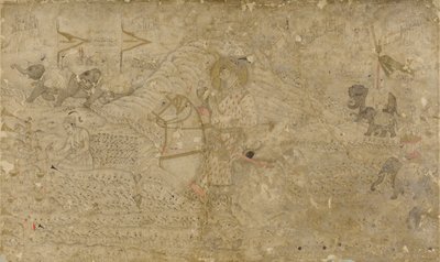 Shah Jahan and his son Dara Shikoh hunting द्वारा अज्ञात कलाकार