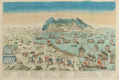 जिब्राल्टर की घेराबंदी, 1782 द्वारा अज्ञात