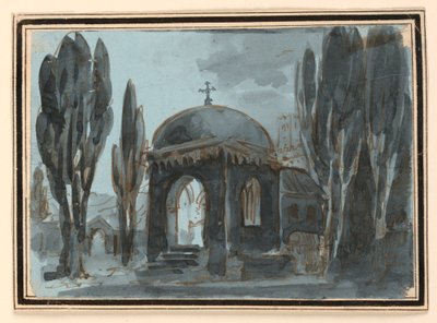 स्टेज डिज़ाइन, चर्चयार्ड में चैपल द्वारा अज्ञात कलाकार