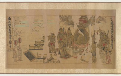 The Buddha Addressing Yamaraja at Kusinagara द्वारा अज्ञात कलाकार