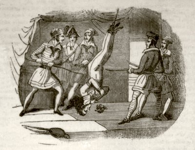 द डेथ गैली, या, द पाइरेट शूनर, c.1837 द्वारा अज्ञात कलाकार