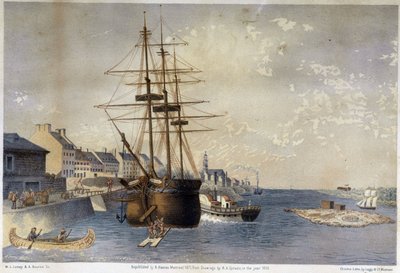 1830 में पोर्ट ऑफ मॉन्ट्रियल - Spronle . द्वारा द्वारा अज्ञात कलाकार