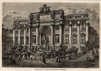 रोम में ट्रेवी फाउंटेन, 1762 में पूरा हुआ, इटली में 18वीं शताब्दी में बारोक शैली की निरंतरता का एक उदाहरण है, पलाज्जो पोली पर आधारित, विजयी मेहराब के रूप में यह स्मारकीय कार्य उस छोटे वर्ग को कुचल देता है जिस पर यह है स्थित है। द्वारा अज्ञात कलाकार