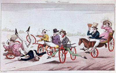 velocipedes और ओरिफेरस घोड़ों के सुख और असुविधाएँ द्वारा अज्ञात कलाकार